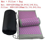 Massager Cushions Acupressure Relieve Back Pain Spike Mat Massage Yoga Mats Yoga Mat with Pillow Needle Massager