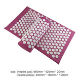 Massager Cushions Lotus Acupressure Mats Pillow Yoga Mats Relieve Back Pain Spike Mat Head Neck Foot Anti-stress Needle Massager
