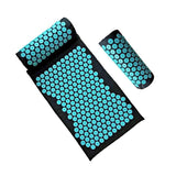 Acupuncture Massage Cushion Pillow Yoga Mat Body Muscle Tension Spike Pad Relieve Body Stress Pain Spike Cushion Mat with Pillow