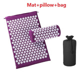 Non-Slip Acupressure Cushion Massage Mat Body Pain Spike Fitness Pilates Exercise Pillow Yoga Mat Gift Bag Applicator kuznetsov