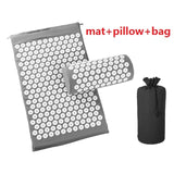 Non-Slip Acupressure Cushion Massage Mat Body Pain Spike Fitness Pilates Exercise Pillow Yoga Mat Gift Bag Applicator kuznetsov