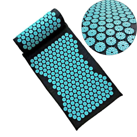 Massager Cushion Mat Yoga Mat Acupressure Relieve Back Relieve Body Pain Spike Mat Acupuncture Massage Mat with Pillow