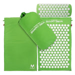 Acupressure Massage Mat Pillow Set Yoga Mat for Relieves Stress Back Neck Sciatic Pain Relaxation Tension Release with Free Bag