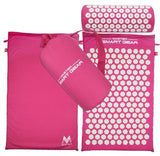 Acupressure Massage Mat Pillow Set Yoga Mat for Relieves Stress Back Neck Sciatic Pain Relaxation Tension Release with Free Bag